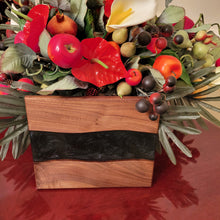 Load image into Gallery viewer, Cheese Board/Tray - Curly Walnut And Black Diamond Resin