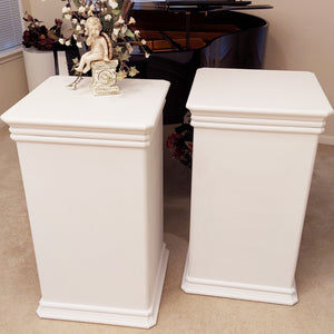 Party Prop - Wooden Plinths/Pedestals/Pillars With Custom Crown & Base Moulding
