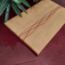 Load image into Gallery viewer, Charcuterie/Cheese Board - Maple Wood With Exotic African Padauk Spiral Inlays